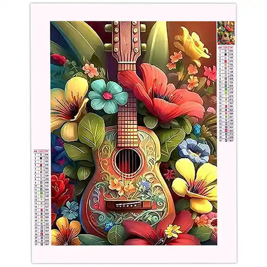 Broderie Diamant Guitare