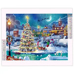 Broderie Diamant Village de Noël - Vignette | Broderie Diamant