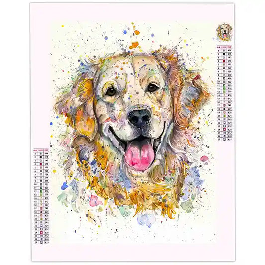 Diamond Painting Golden Retriever