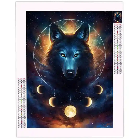 Diamond Painting Loup Céleste