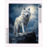 Diamond Painting Loup Blanc - Vignette | Broderie Diamant