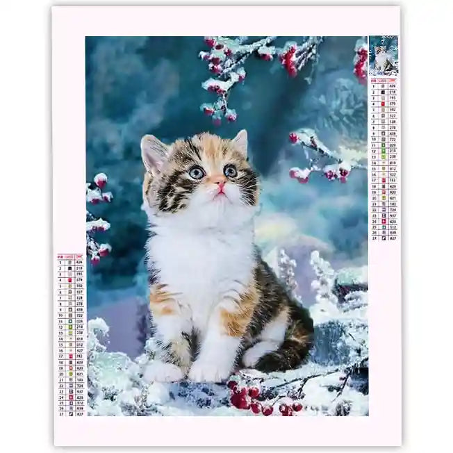 Broderie Diamant Bebe Chat