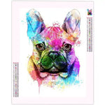 Broderie Diamant Bouledogue - Vignette | Broderie Diamant