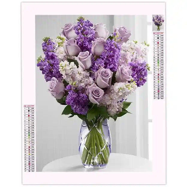 Broderie Diamant Bouquet de Fleurs