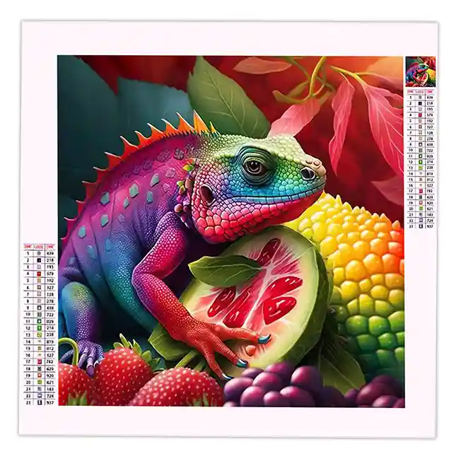 Diamond Painting Caméléon