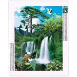 Broderie Diamant Cascade et Oiseaux - Vignette | Broderie Diamant