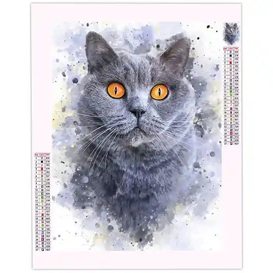 Diamond Painting Chat Chartreux