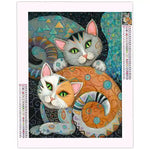 Broderie Diamant Chat Gustav Klint - Vignette | Broderie Diamant