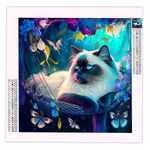 Broderie Diamant Chat Siamois - Vignette | Broderie Diamant