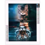 Broderie Diamant Chat Tigre - Vignette | Broderie Diamant