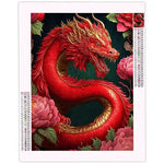 Broderie Diamant Dragon Rouge - Vignette | Broderie Diamant