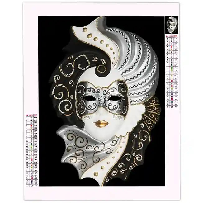 Broderie Diamant Masque de Venise