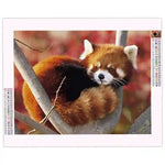 Broderie Diamant Panda Roux - Vignette | Broderie Diamant