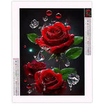 Broderie Diamant Rose Rouge - Vignette | Broderie Diamant