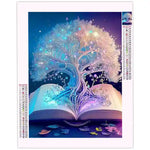 Broderie Diamant Arbre Livre - Vignette | Broderie Diamant