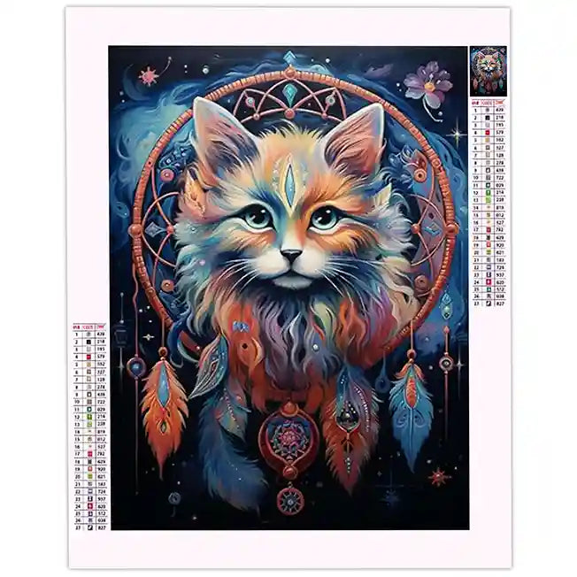 Diamond- Painting Attrape-Rêve Chat