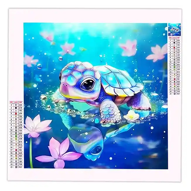 Diamond Painting Bebe Tortue