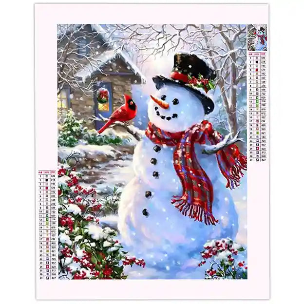 Diamond Painting Bonhomme de Neige