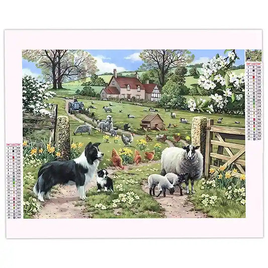 Diamond Painting Border Collie