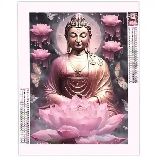 Diamond Painting Bouddha Fleur de Lotus