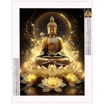 Diamond Painting Bouddha Or - Vignette | Broderie Diamant