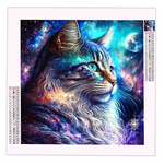 Diamond Painting Chat Galaxy - Vignette | Broderie Diamant