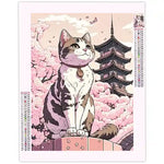 Diamond Painting Chat Japonais - Vignette | Broderie Diamant