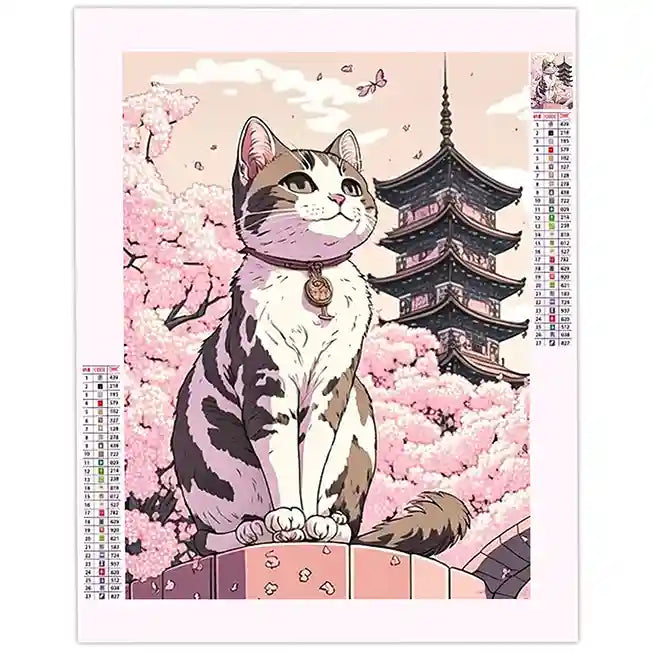 Diamond Painting Chat Japonais