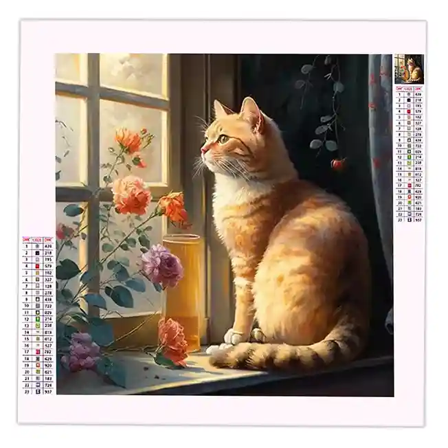 Diamond Painting Chat Roux