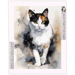 Diamond Painting Chat Tricolore - Vignette | Broderie Diamant