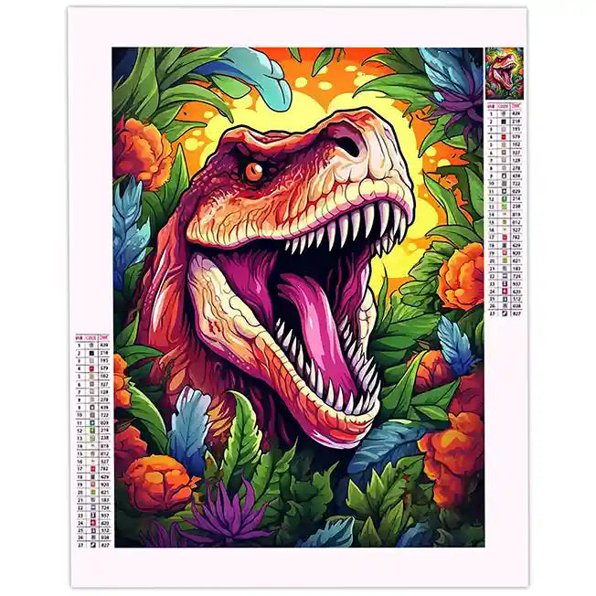 Broderie Diamant Dinosaure