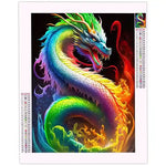 Diamond Painting Dragon Coloré - Vignette | Broderie Diamant