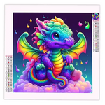 Diamond Painting Dragon Multicolore - Vignette | Broderie Diamant