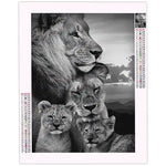 Diamond Painting Famille Lion - Vignette | Broderie Diamant