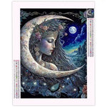 Diamond Painting Femme Lune - Vignette | Broderie Diamant