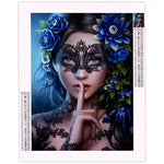 Diamond Painting Femme Masque - Vignette | Broderie Diamant