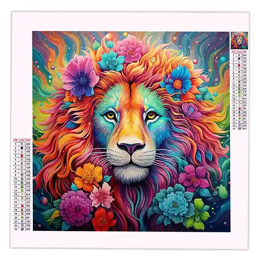 Diamond Painting Lion Coloré