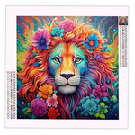 Diamond Painting Lion Coloré - Vignette | Broderie Diamant