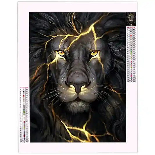 Diamond Painting Lion Noir