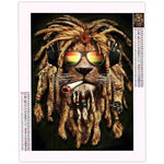 Diamond Painting Lion Rasta - Vignette | Broderie Diamant