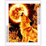 Diamond Painting Loup de Feu - Vignette | Broderie Diamant