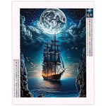 Diamond Painting Mer et Bateau - Vignette | Broderie Diamant