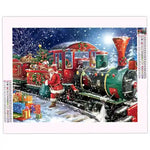 Diamond Painting Noël Train - Vignette | Broderie Diamant