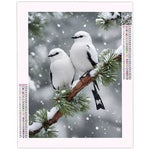 Diamond Painting Oiseaux Hiver - Vignette | Broderie Diamant