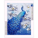 Diamond Painting Paon Bleu - Vignette | Broderie Diamant