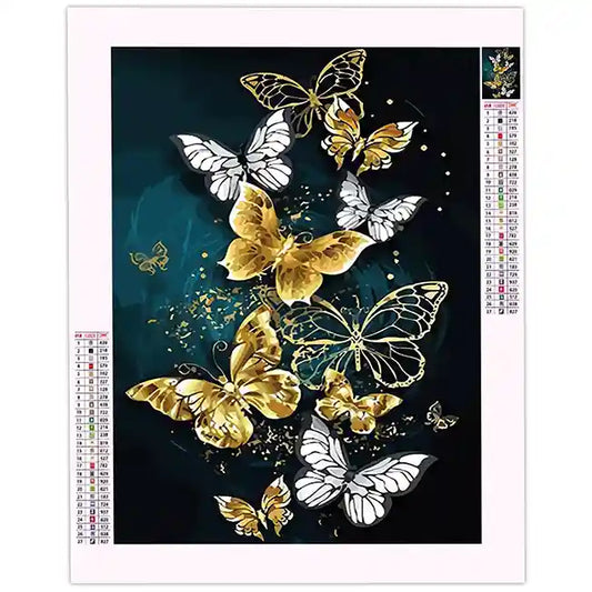 Diamond Painting Papillon Doré