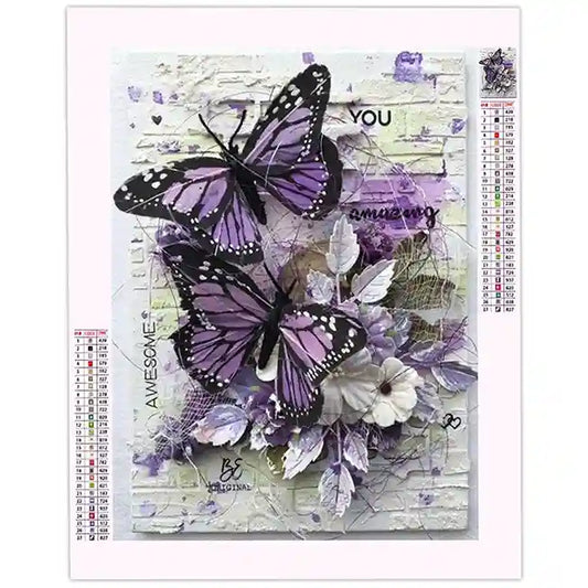 Diamond Painting Papillon Violet