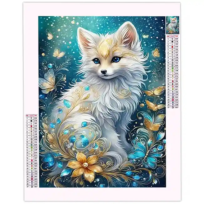 Diamond  Painting Renard Blanc