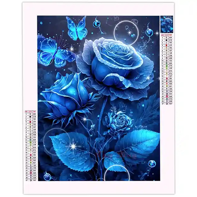 Diamond Painting Rose Bleue