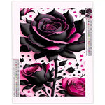 Diamond Painting Rose Noire - Vignette | Broderie Diamant